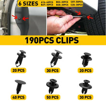 Load image into Gallery viewer, 190pcs Car Trim Body Clips Kit Rivet Auto Retainer Panel Bumper Plastic Fastener