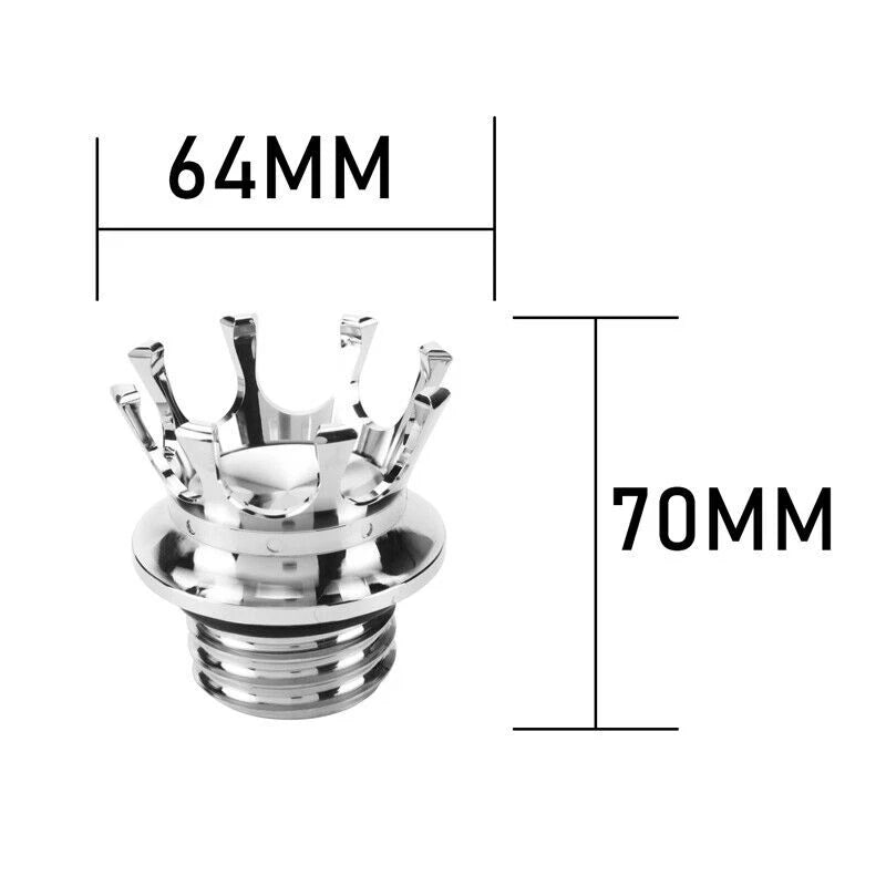 Silver Motorcycle Fuel Tank Gas Cap for Harley Sportster XL 1200 883 48 Dyna 72