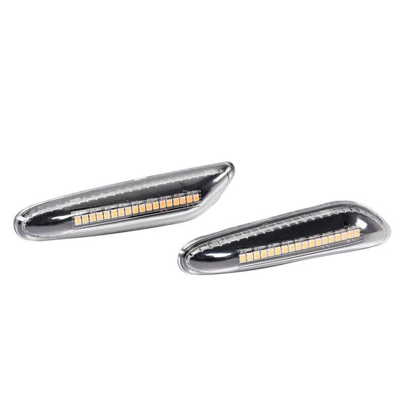 2X Dynamic LED Side Indicator Turn Signal Light For BMW E90 E92 E93 E60 E82 E87