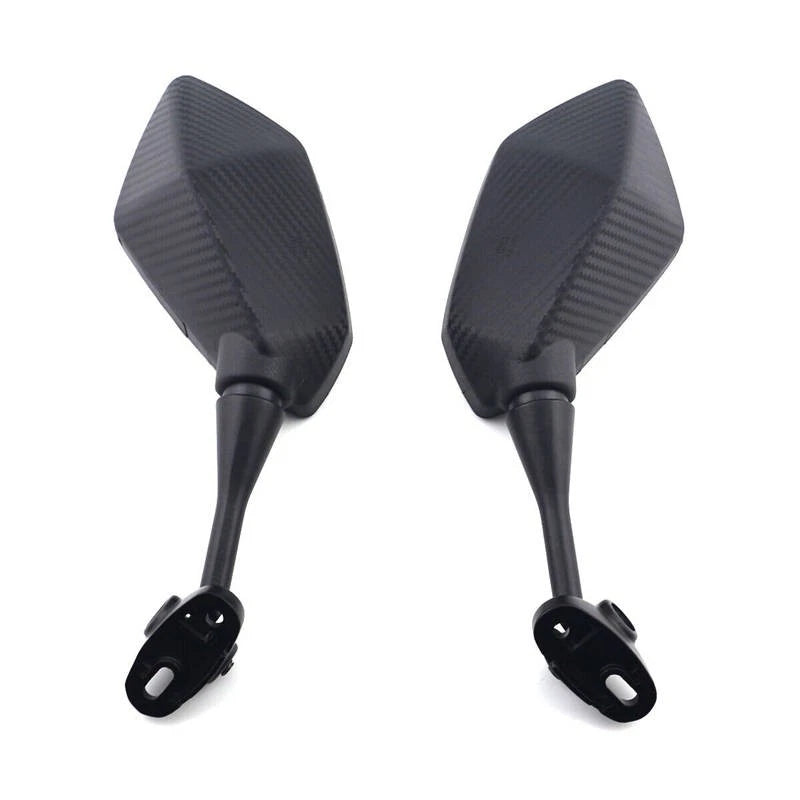 2x Carbon Black Side Rearview Mirrors For Honda CBR1000RR 2004-07 CBR600RR 03-19