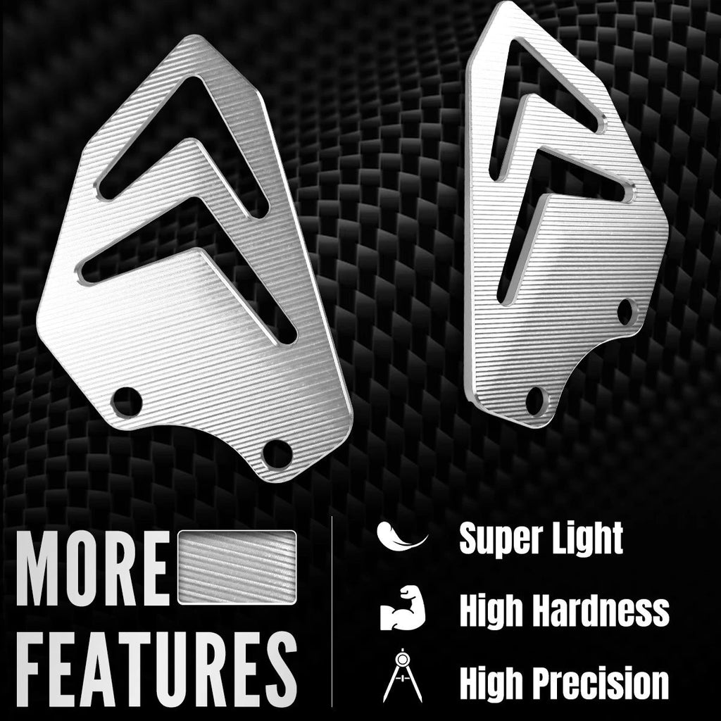 Fits For Ducati DesertX CNC Billet Passenger Heel Guards Matt Anodized Silver ST
