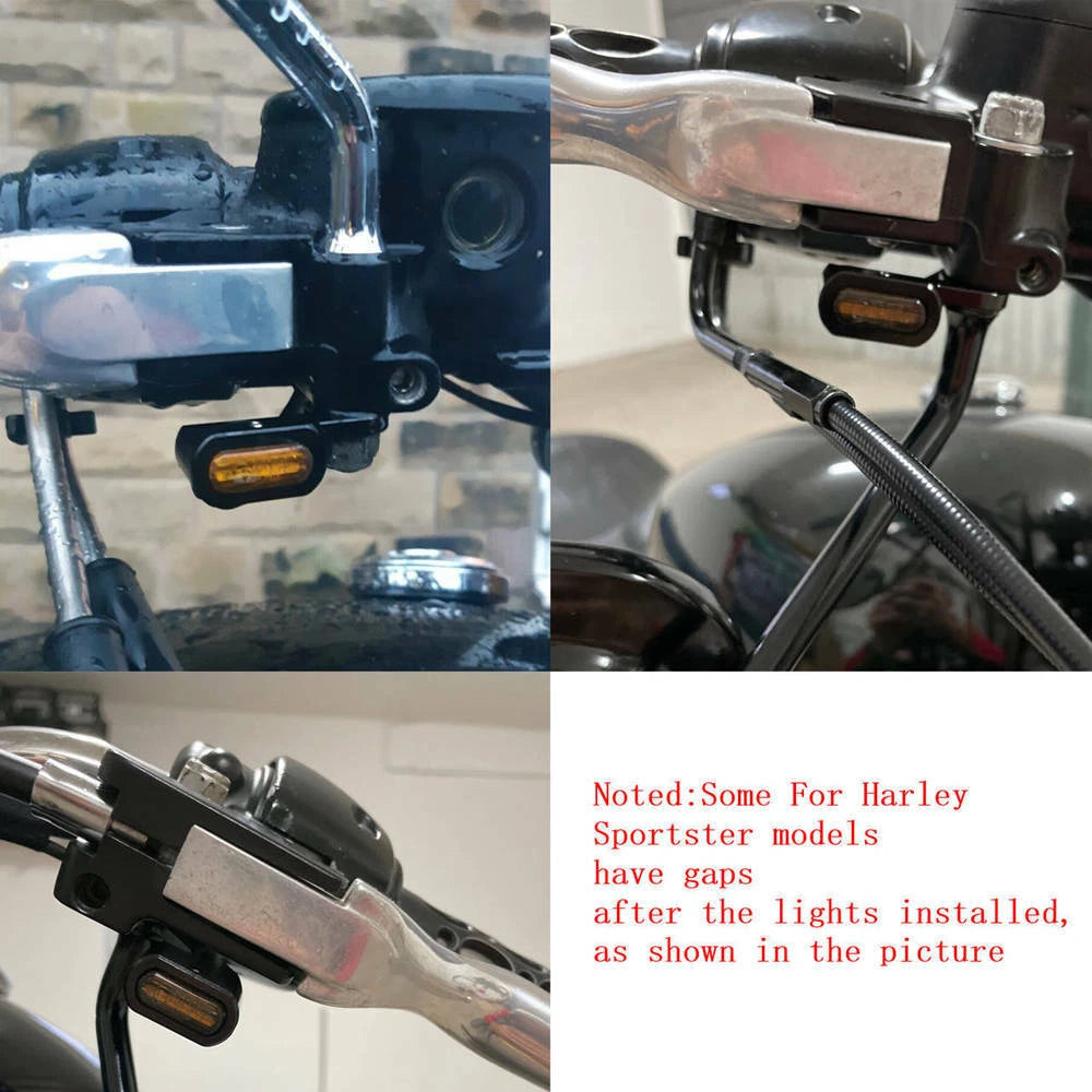 Chrome LED Turn Signal Indicator Running Light For Harley Sportster XL 883 1200