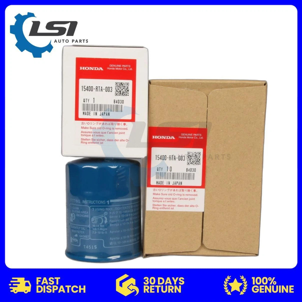Honda Genuine Oil Filters 15400-RTA-003 x10 Aus ref: z547