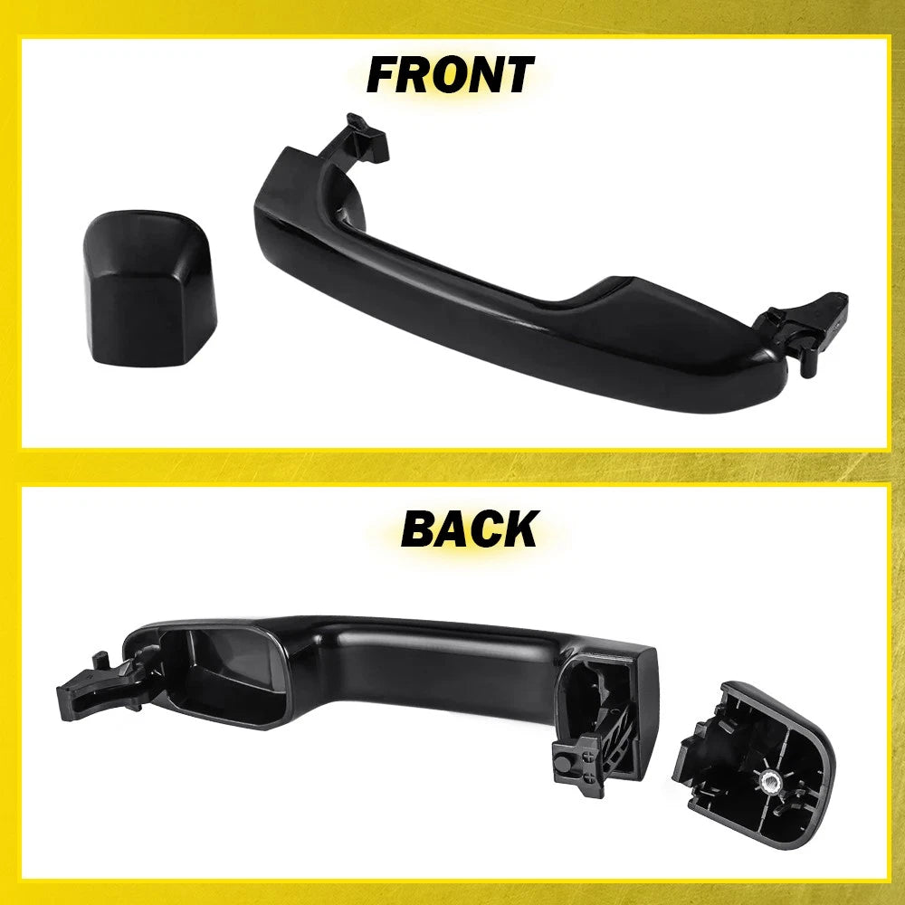 1-10X Outer Door Handle Rear LH or RH for Toyota Prado J150 Series 2009-20 Black
