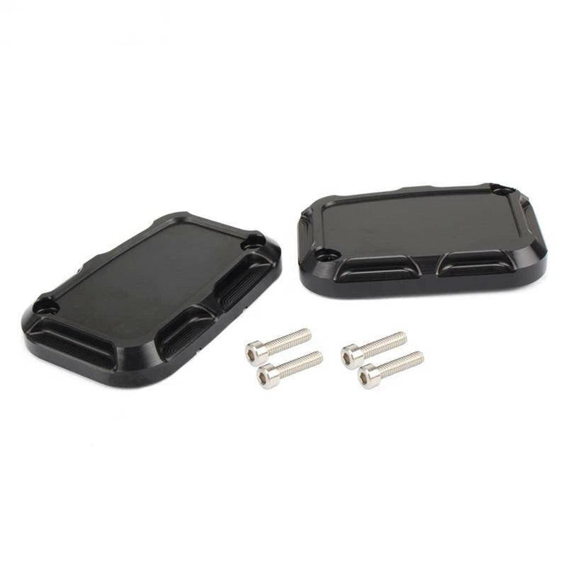 Black Front Brake Master Cylinder Cover For Harley Street Glide V-Rod Road Glide