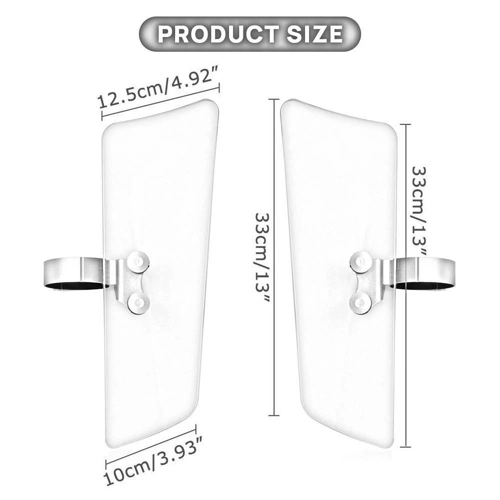 Motorcycle Black Front Wind Fork Air Deflector For Honda Suzuki Kawasaki Yamaha