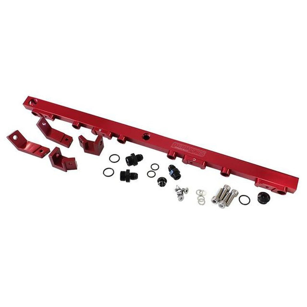 Aeroflow AF64-2004R Fuel Rail Kit compatible with BA-BF Red Ford 6 Cylinder