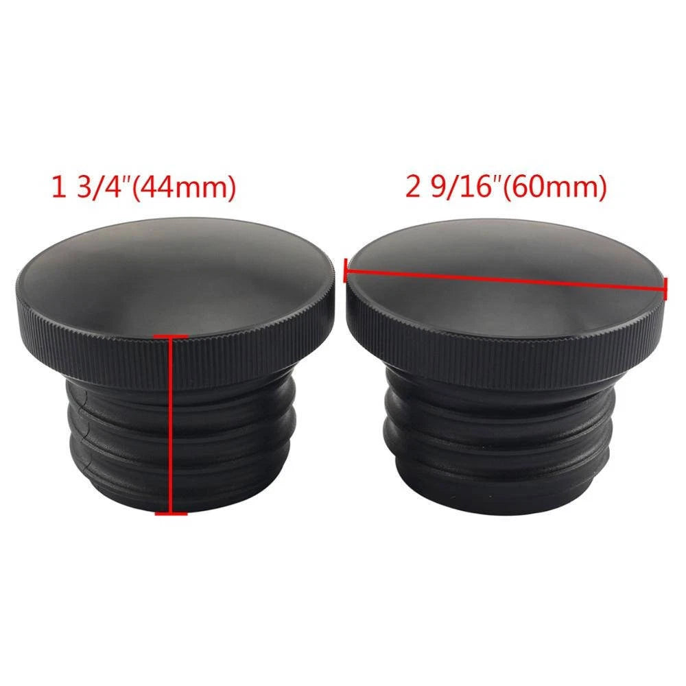 Black Vent Fuel Gas Tank Cap Cover For Harley Sportster XL 883 1200 Softail Dyna