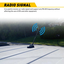 Load image into Gallery viewer, Universal Car Roof Aerial Radio AM/FM Signal 11inch Antenna Arial ABS