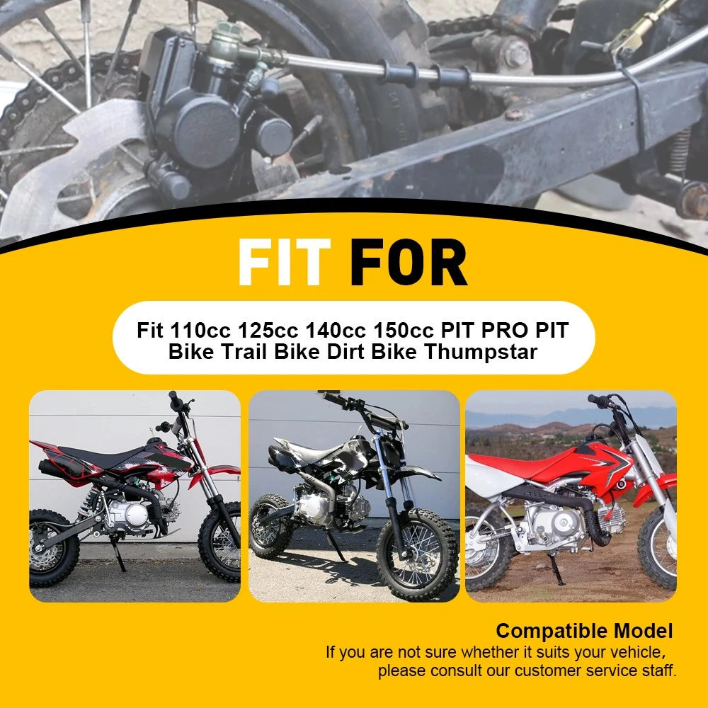 Hydraulic Rear Disc Brake Caliper System+Pad 110cc 125cc 140cc PIT Dirt Bike A