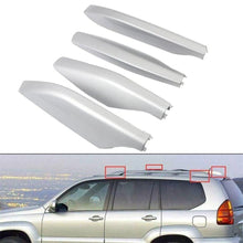 Load image into Gallery viewer, 4x Roof Rack Rail End Cover for Toyota for Prado FJ120 /LC120 2003-2009 Silver