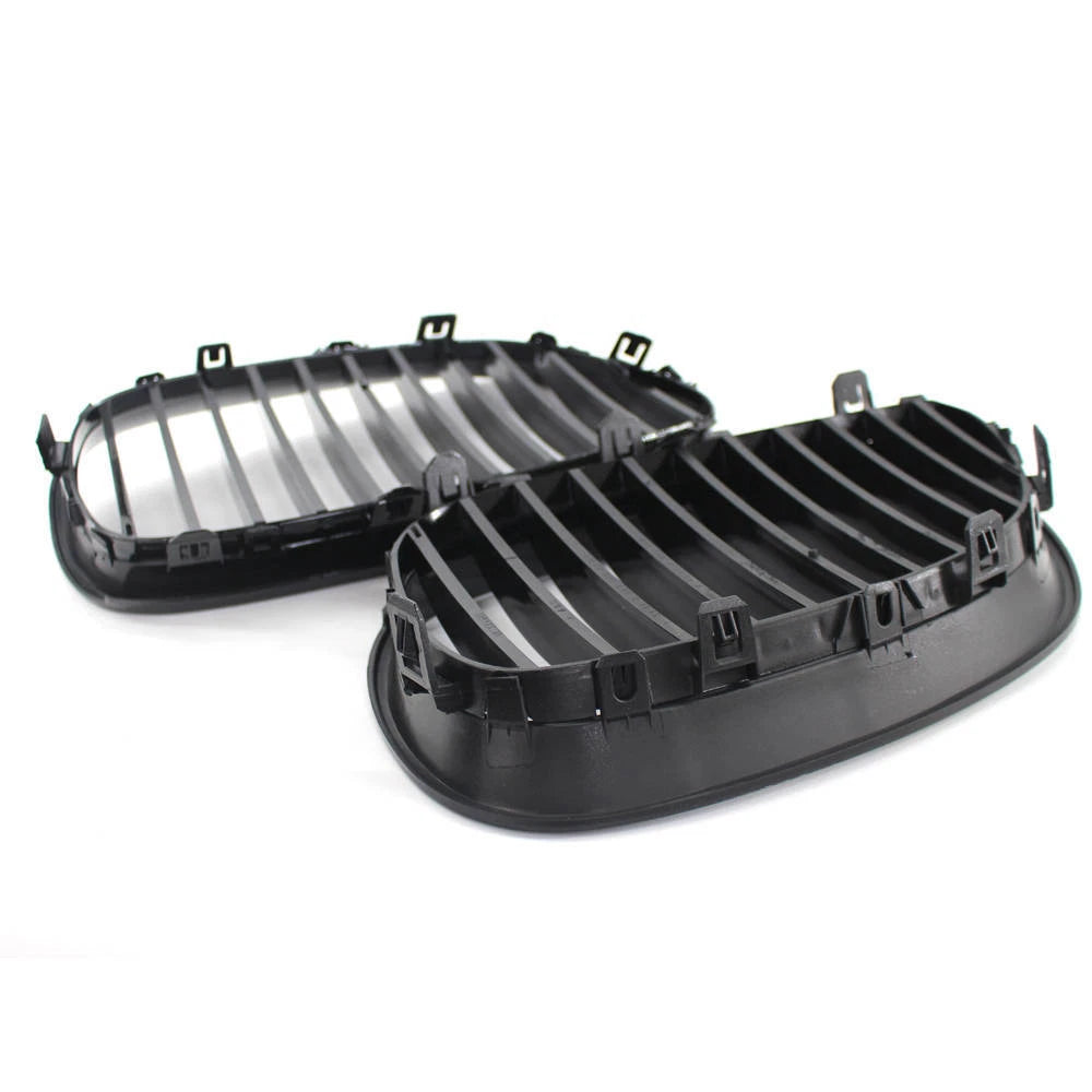 Gloss Black Front Kidney Grill Grille For BMW 5 Series E60 E61 03-2010 M5 04-10