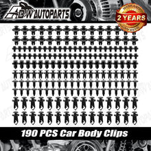 Load image into Gallery viewer, 190 PCS Car Body Trim Retainer Clips Bumper Auto Panel Push Plastic Fastener Kit