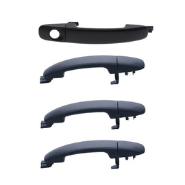 4 pc Front + Rear Black Outer Door Handle for Ford Ranger PX 2011-22 BT50 UP UR