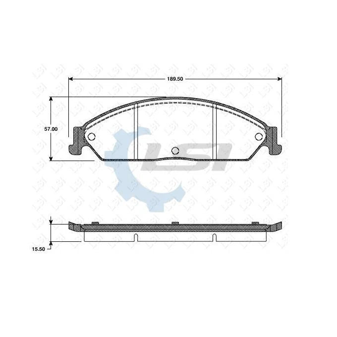 Front Brake Pads and Premium Brake Rotors for Ford FALCON BF 2005 - 08