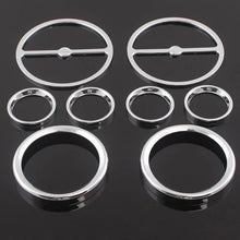 Load image into Gallery viewer, 9 x Chrome Stereo Accent Speedometer Speaker Trim Ring Set for Harley Touring ST
