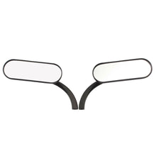 Load image into Gallery viewer, 2X Black Motorcycle Mini Oval Rear View Mirrors For Harley V Rod Night Rod Dyna