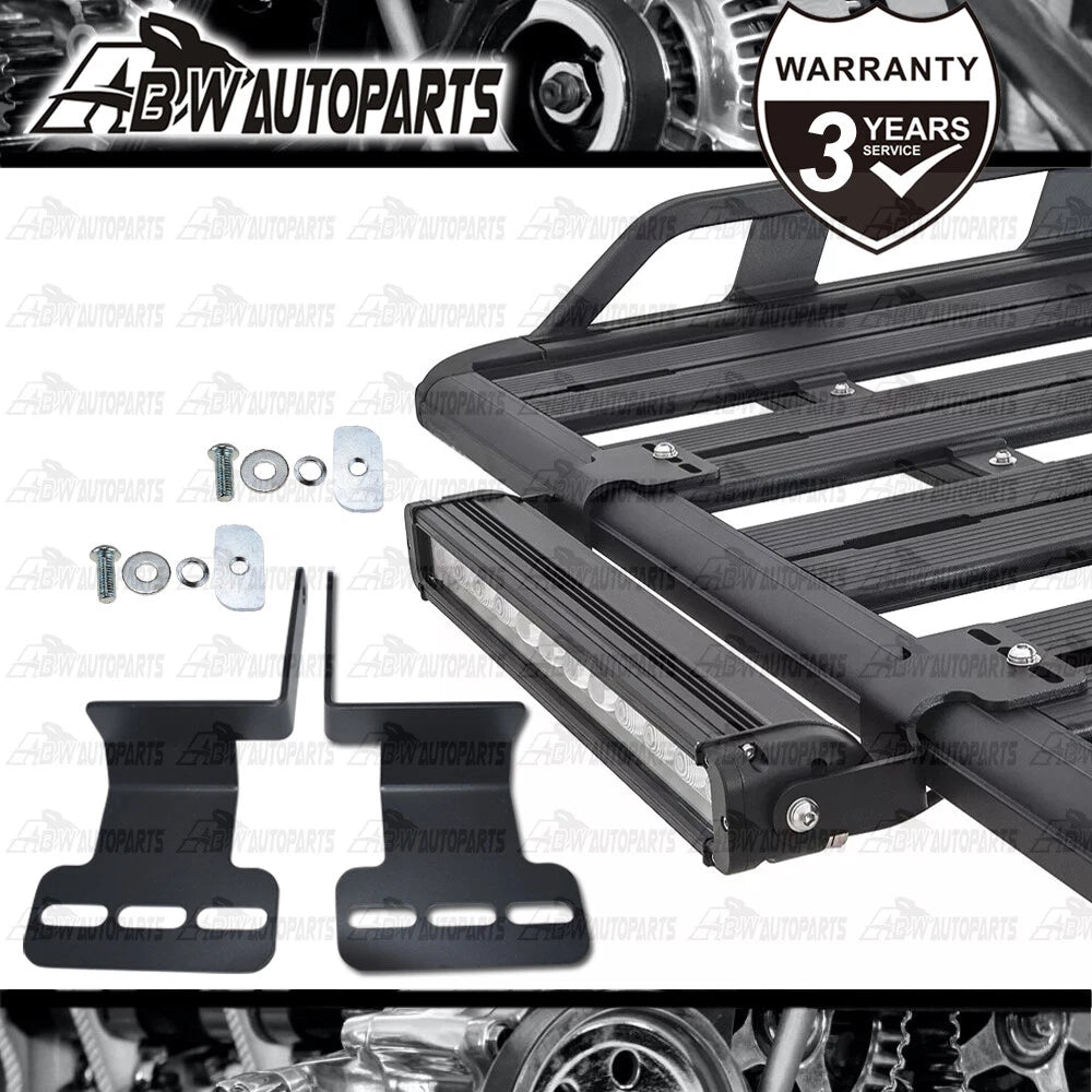 For Rhino LED Light Bar Bracket Kit for Pioneer Platform Tray Tradie Roof Rack