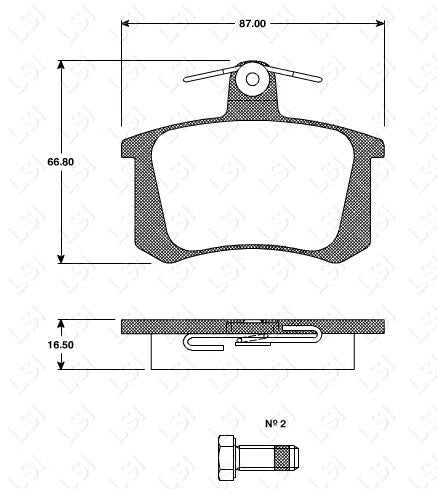 Genuine Roadhouse European Brake Pads Rear [ 0135 20 ] DB222