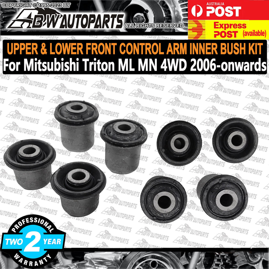 FOR Mitsubishi Triton ML MN 4WD Front Control Arm Upper & Lower Inner Bush Kit