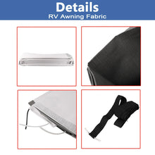 Load image into Gallery viewer, 15Ft Awning Vinyl Replacement Fabric Gray Fade Suit Caravan Awning Brand New