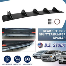 Load image into Gallery viewer, For Chrysler 300 300C Rear Lip Bumper Diffuser Shark 5 Fin Wing Spoiler Splitter