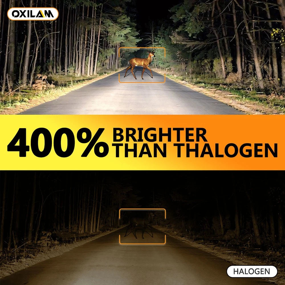 AUXITO 2x H7 LED Headlight Globes Bulbs Kit Hi/Low Beam 24000LM 6500K White A