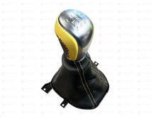 Load image into Gallery viewer, Manual Yellow Leather Gear Knob &amp; Boot Frame Holden Commodore VE V8 6 Speed HSV