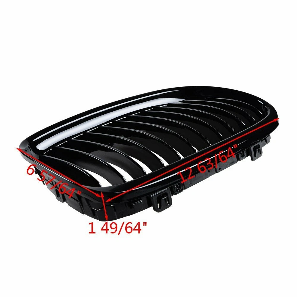 For BMW E90 E91 LCI Sedan 09-11 Front Kidney Grille Grill 323i 325i Gloss Black