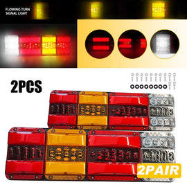 4X 122 LED Tail Lights Stop Indicator Reverse 12V Ute Trailer Caravan Truck Boat