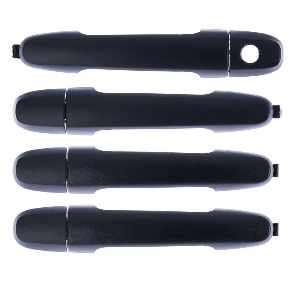 Door Handle Outer for Toyota Hilux 05-15 Set 4 Textured Black FRONT REAR LH+RH