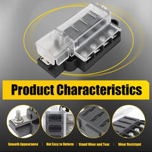 Load image into Gallery viewer, 4 Gang Fuse Box Positive Block 12v 24v Terminal Holder Circuit for ATO ATC Fuses