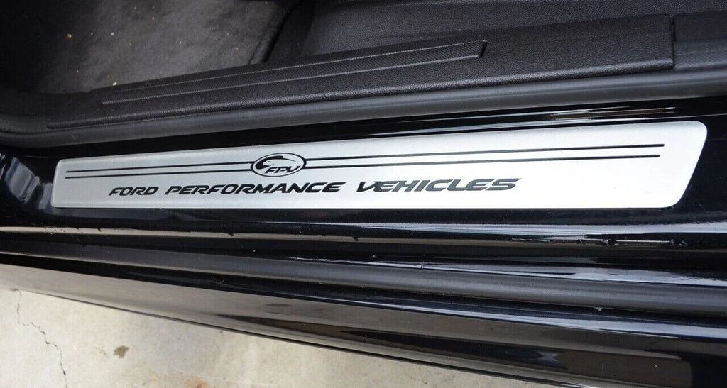 PAIR OF ALLOYS FPV FRONT SCUFF PLATE SUIT FG SERIES FORD FALCON SEDAN UTE