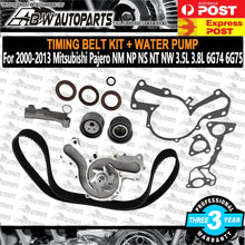 Load image into Gallery viewer, Engine Timing Belt Kit &amp; Water Pump for Mitsubishi Pajero NM NP NS NT NW 3.5 3.8