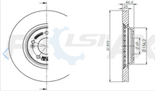 Load image into Gallery viewer, Front Brake Pads and Disc Rotor set for Hyundai Tucson TL TLE 1.6L 2.0L 15-2021