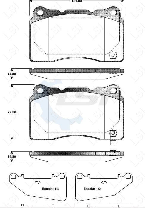 Front High Temp Brake Pad and 355mm Disc Rotors for Commodore VE VF SS Redline