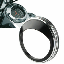 5'' Speedometer Trim Ring Gauge Bezel Cover Visor for Harley Softail Road King