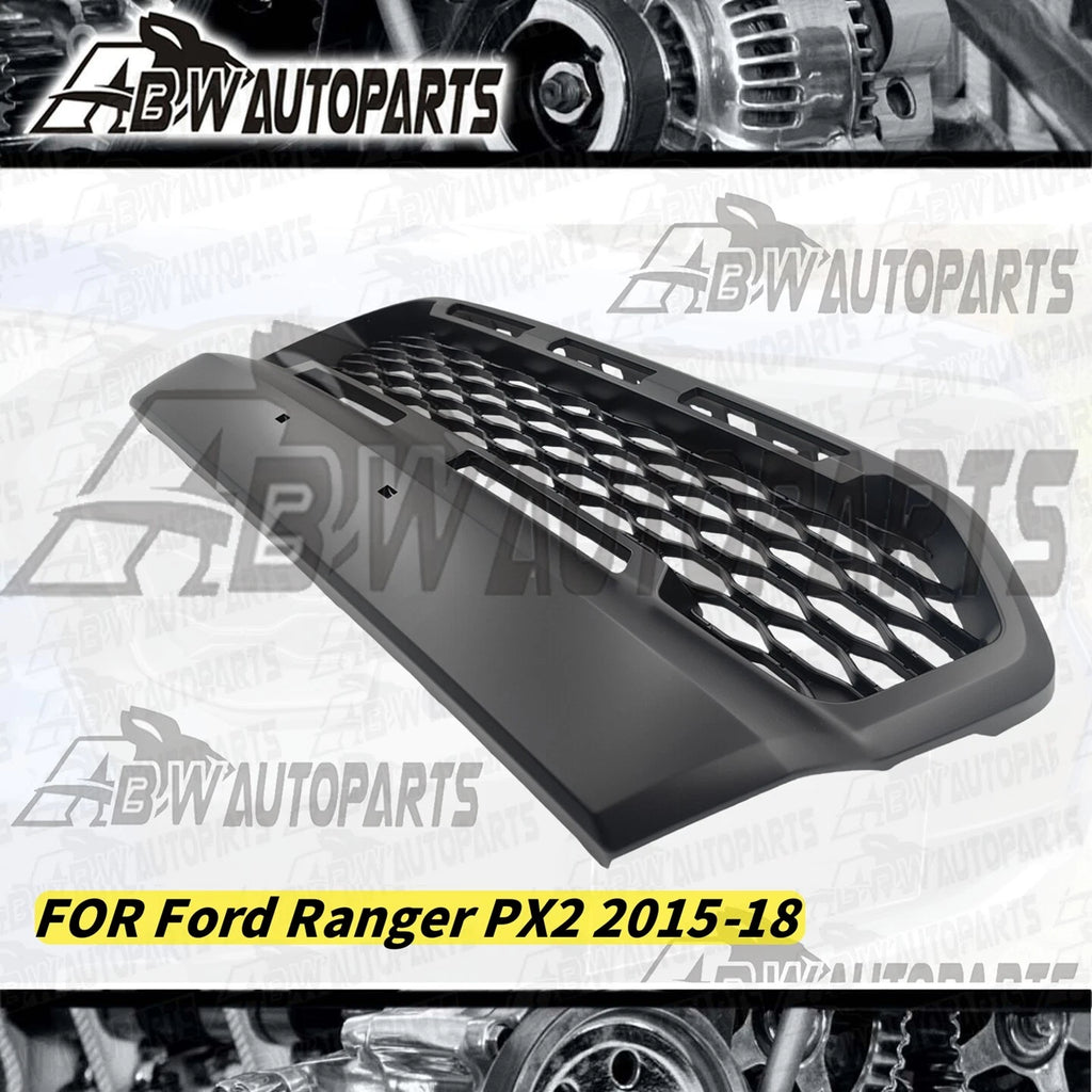 Front Grill Style Matte Black Mesh for Ford Ranger PX2 (PX3 Wildtrak) 2015-2022