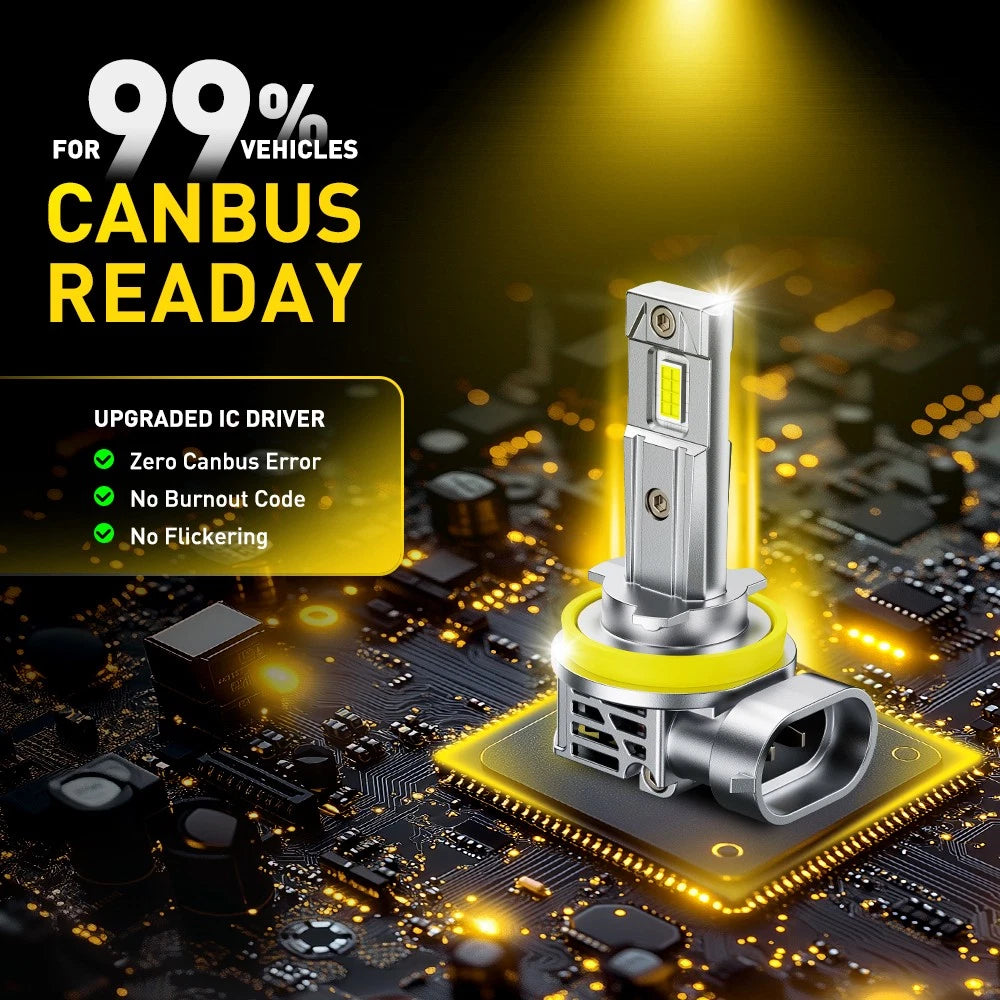 2x H11 H8 H9 DRL Fog Light LED Lamp Fits Holden Commodore VE Series 1 SV6 SSV