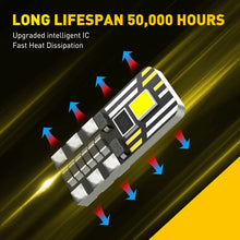 Load image into Gallery viewer, 40x AUXITO T10 168 2SMD Car Dashboard LED Light Bulb Interior Side Wedge Map