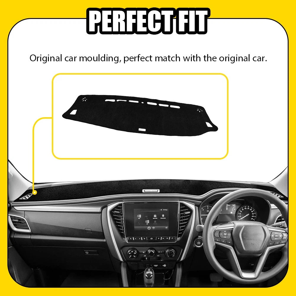 BLACK DASH MAT for ISUZU MU-X LS-U LS-T LS-M MUX All Model 7/2021-2024 DM1622 A