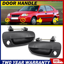 Load image into Gallery viewer, for Hyundai Accent LC 00-06 Pair FRONT LEFT RIGHT SIDE OUTER Door Handle Black