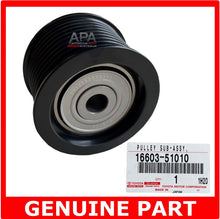 Load image into Gallery viewer, GENUINE Toyota LandCruiser VDJ78 VDJ78 VDJ79 VDJ200 1VD V8 FJA300 Idler Pulley