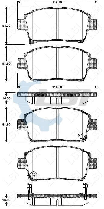 Front Brake Pads and Disc Rotors Set for Toyota COROLLA ZZE122R JAP made 01-05