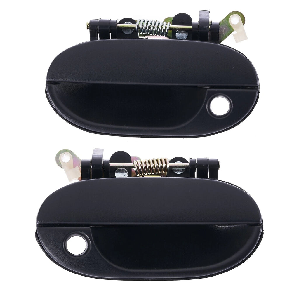 Door Handle Outer for Hyundai Excel X3 97-00 Set of 2 Black FRONT LEFT+RIGHT