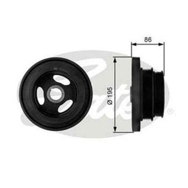 Gates Harmonic Balancer TVD1019