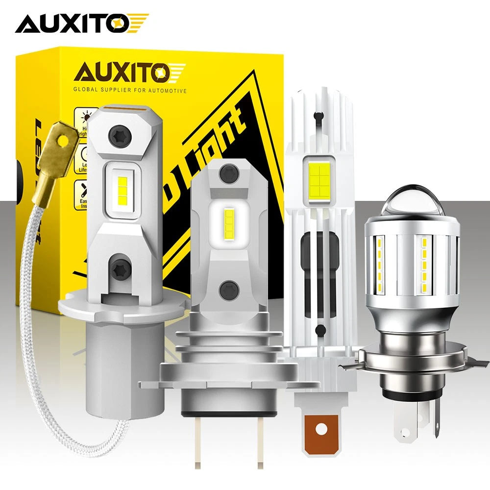 2x H1 H7 H3 Super Bright LED Headlight Bulbs Conversion Kit High Low Beam White.