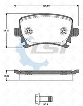 Load image into Gallery viewer, Rear Brake Pads and Disc Rotors Set for Volkswagen EOS 2.0FSI 2.0 TDI 2007-08
