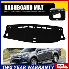 BLACK DASH MAT For ISUZU D-MAX Centre Lid 7/2020-2025 LS-M LS-U 1589 DMAX A