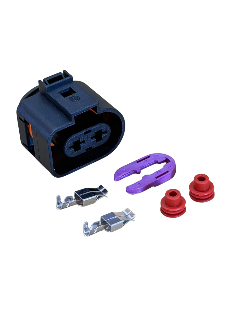 2 Pins Connector Plugs fits Volkswagen Audi 1J0973752